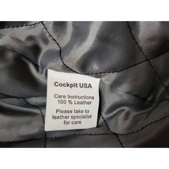 COCKPIT USA Bomber Jacket Military Pilot Aviator - Picture 10 of 12